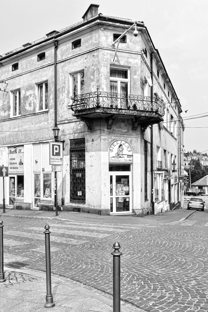 Wieliczka Corner Store Bw by Sharon Popek